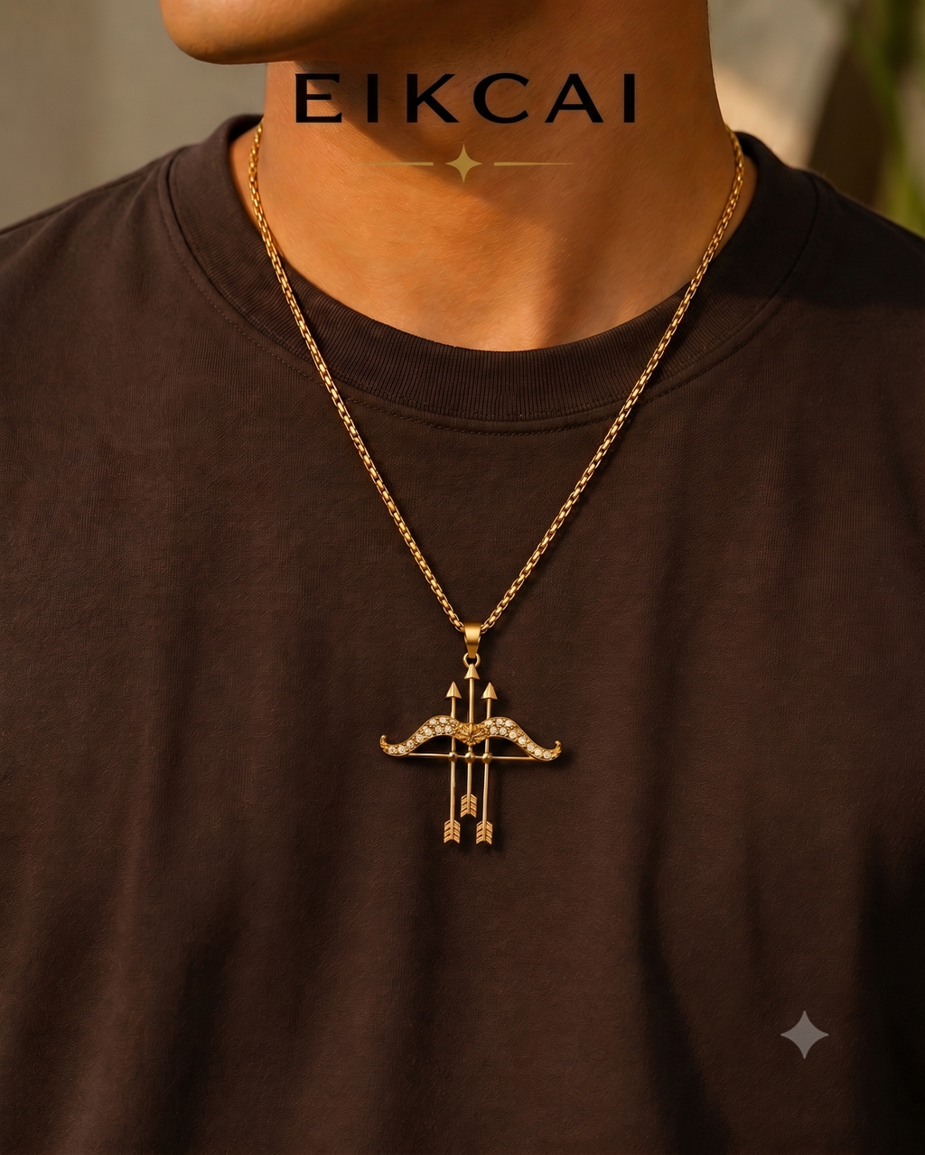 Khatu Shyam Dhanush Pendant with Chain