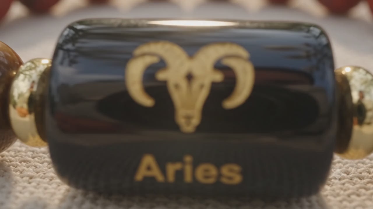 Aries (मेष राशि) Zodiac Red Jasper & Tiger Eye Bracelet